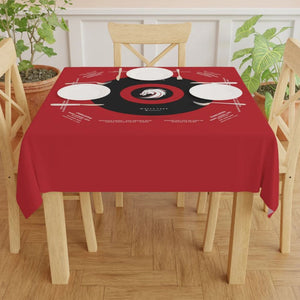 Dark Red Mahjong Game-easy-to-follow mah-jong tablecloth