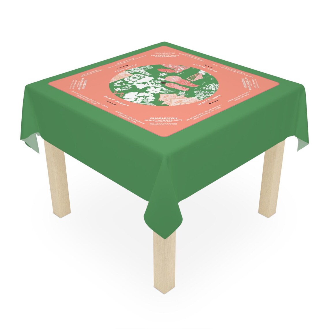 Watermelon Floral Mahjong Tablecloth - Perfect for Mahjong Players, Teams, and Enthusiasts