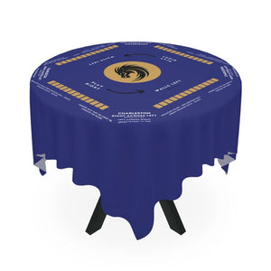 Mahjong blue and gold,  size 55.1