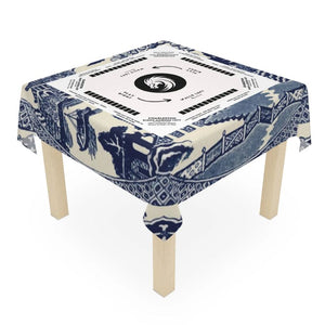Modern Zen Mahjong Tablecloth with Instructions - Mah jongg Table cover Size 55 x 55, great for beginners learning how to play