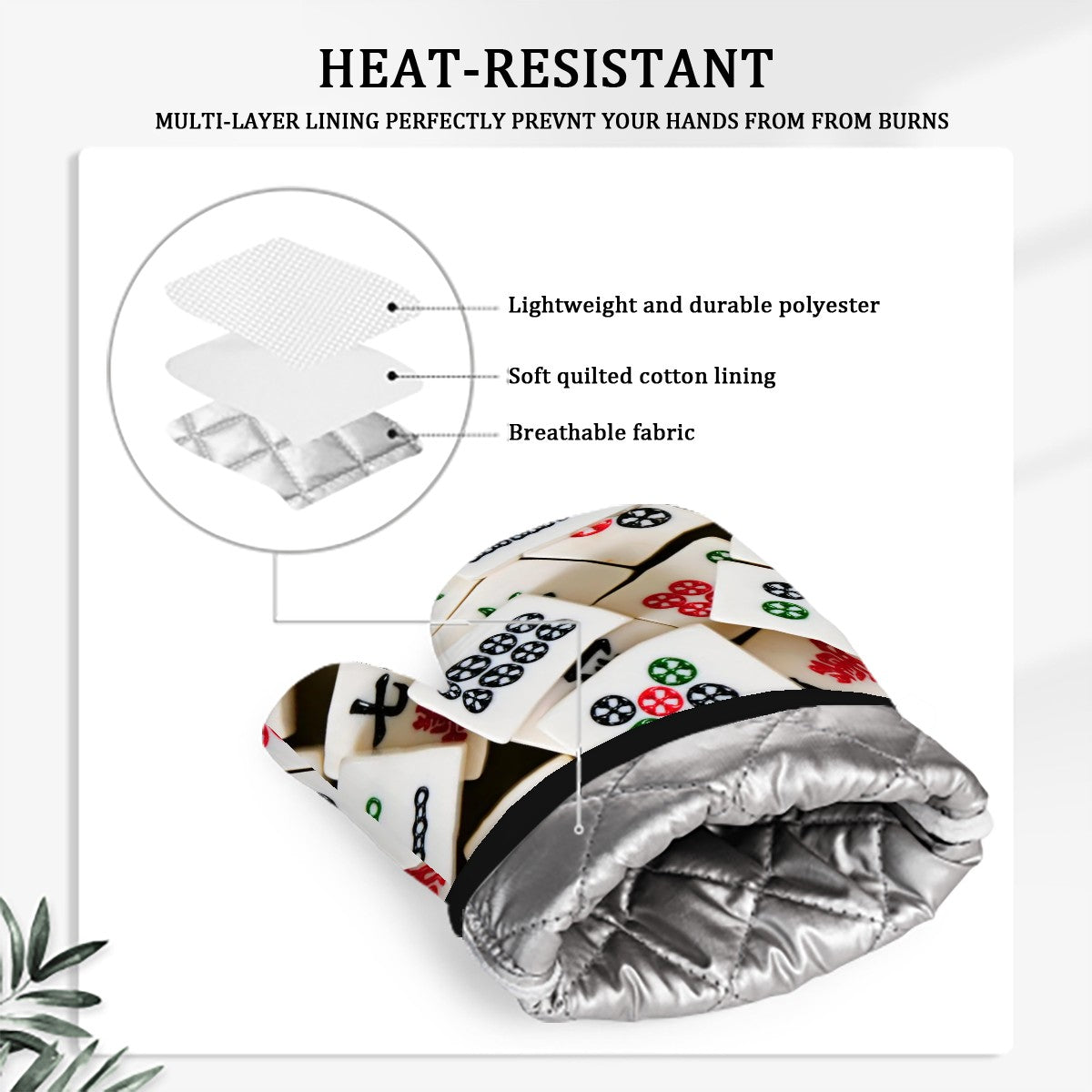 Oven Mitts and Pot Holders Sets (Right Hand)