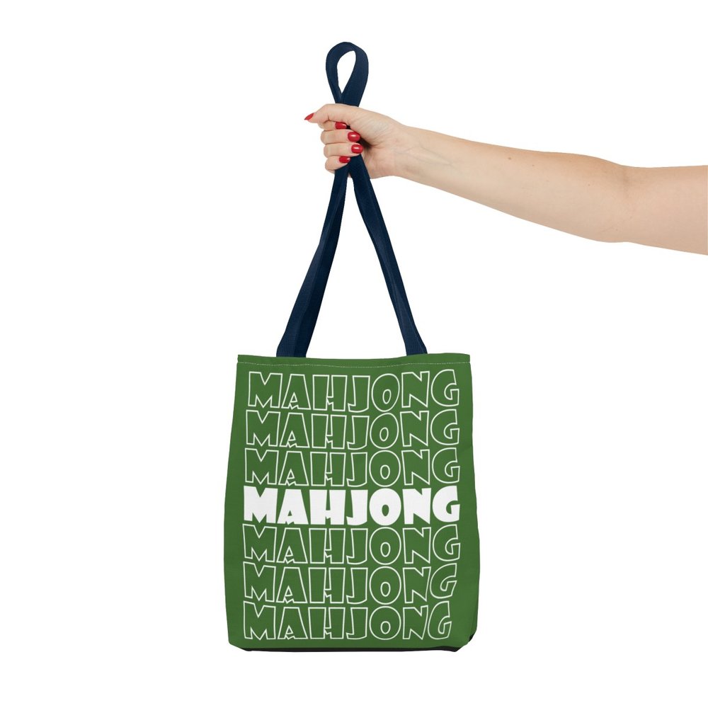 Green Mahjong Tote Bag