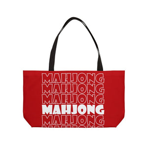 Red Mahjong Tote Bag