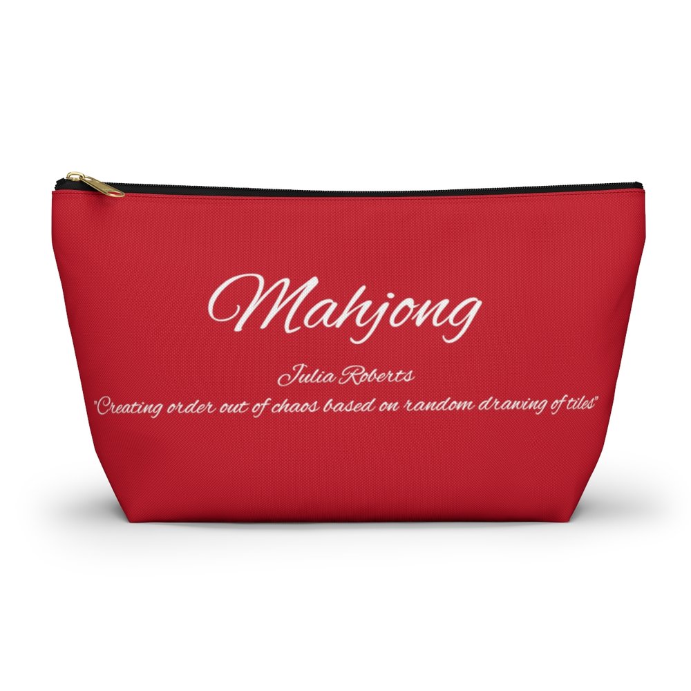Mahjong Bright Red Pouch
