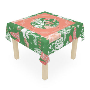 Pastel Mahjong Tablecloth with Instructions - Perfect for Mahjong Enthusiasts and Teams
