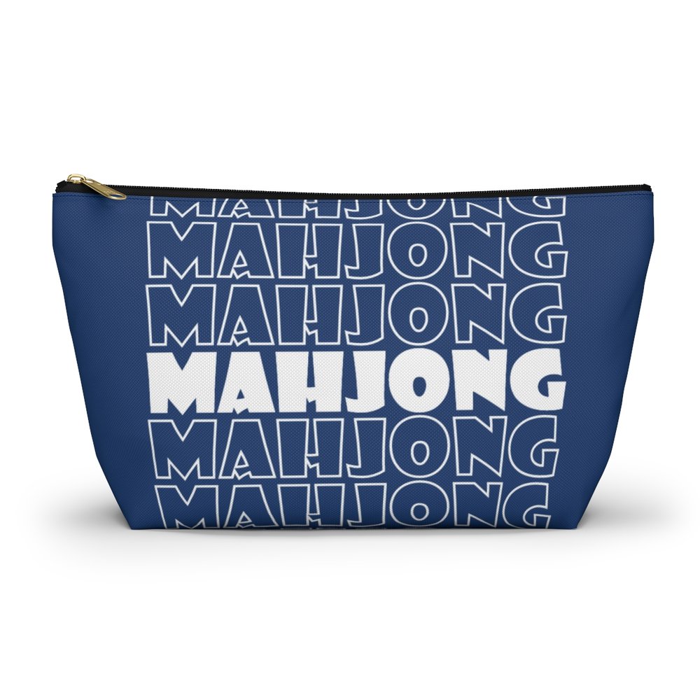 Blue Mahjong Pouch