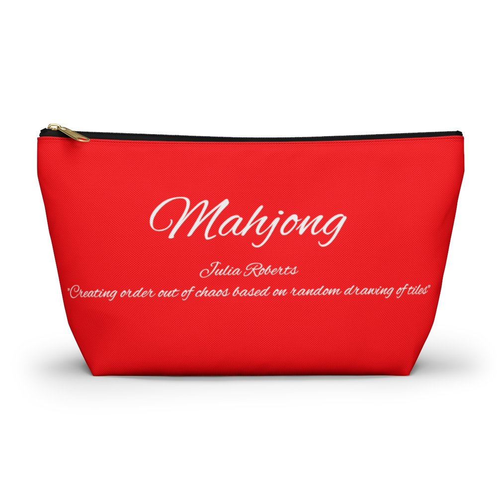 Bright Red Mahjong Pouch