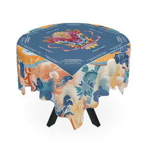 Vibrant Colorful Dragon Design Mahjong Tablecloth - Perfect for Mahjong Lovers & Teams