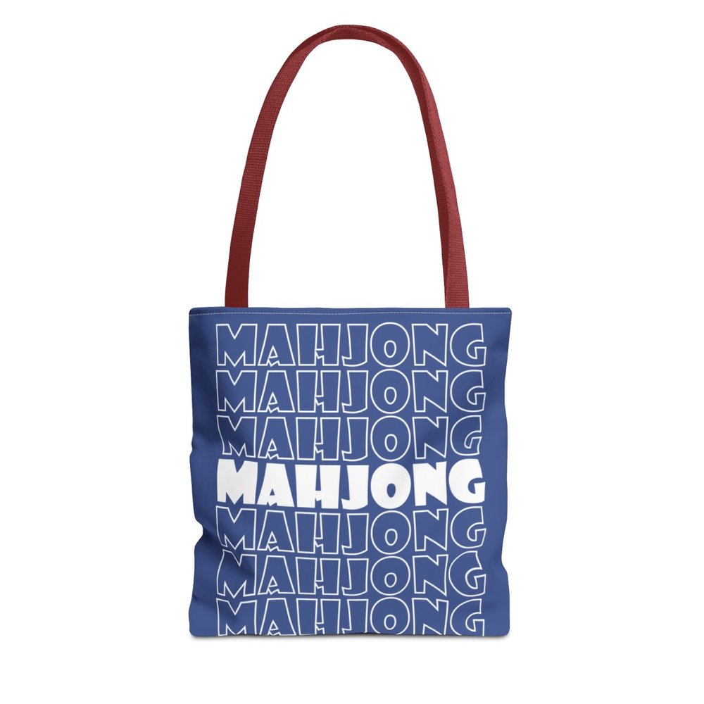 Blue Mahjong Tote Bag