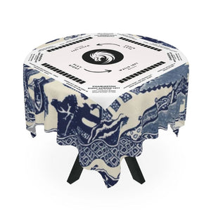 Modern Zen Mahjong Tablecloth with Instructions - Mah jongg Table cover Size 55 x 55, great for beginners learning how to play