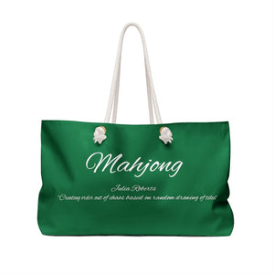 Green Mahjong Tote Bag