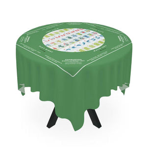 Unique Green Mahjong Tablecloth - Perfect for Mahjong Enthusiasts, Teams, and Lovers - High-Quality Fabric