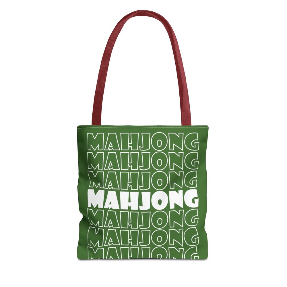 Green Mahjong Tote Bag