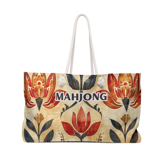 The Awesome Autumn Mahjong Tote Bag