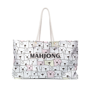 Playful Puppy Mahjong Tote for Day-to-Day Use