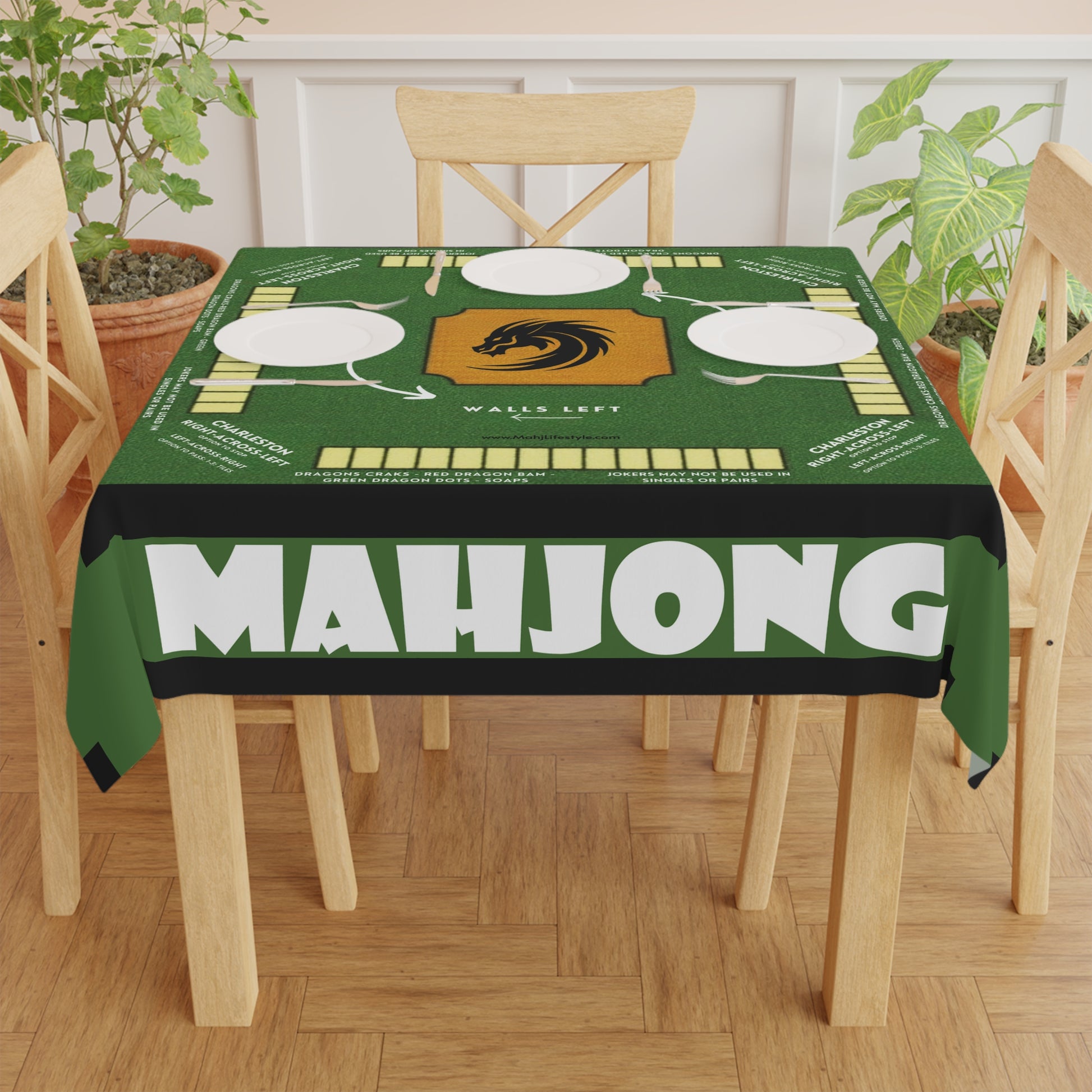 Green Mahjong Design