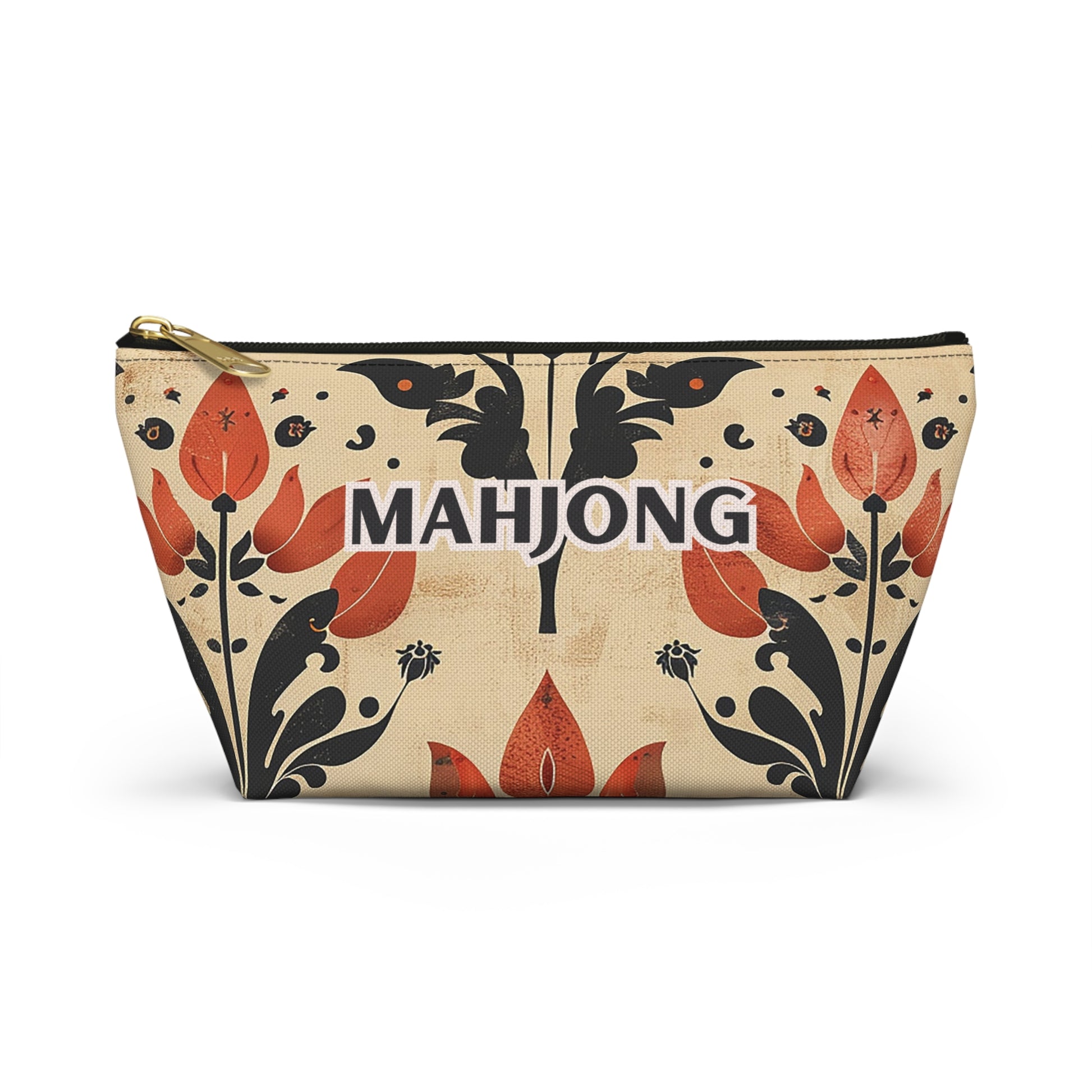 Orange Petal Mahjong Pouch