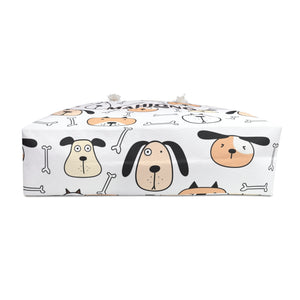 Puppy Dog Design Mahjong Tote Bag for Your Essentials