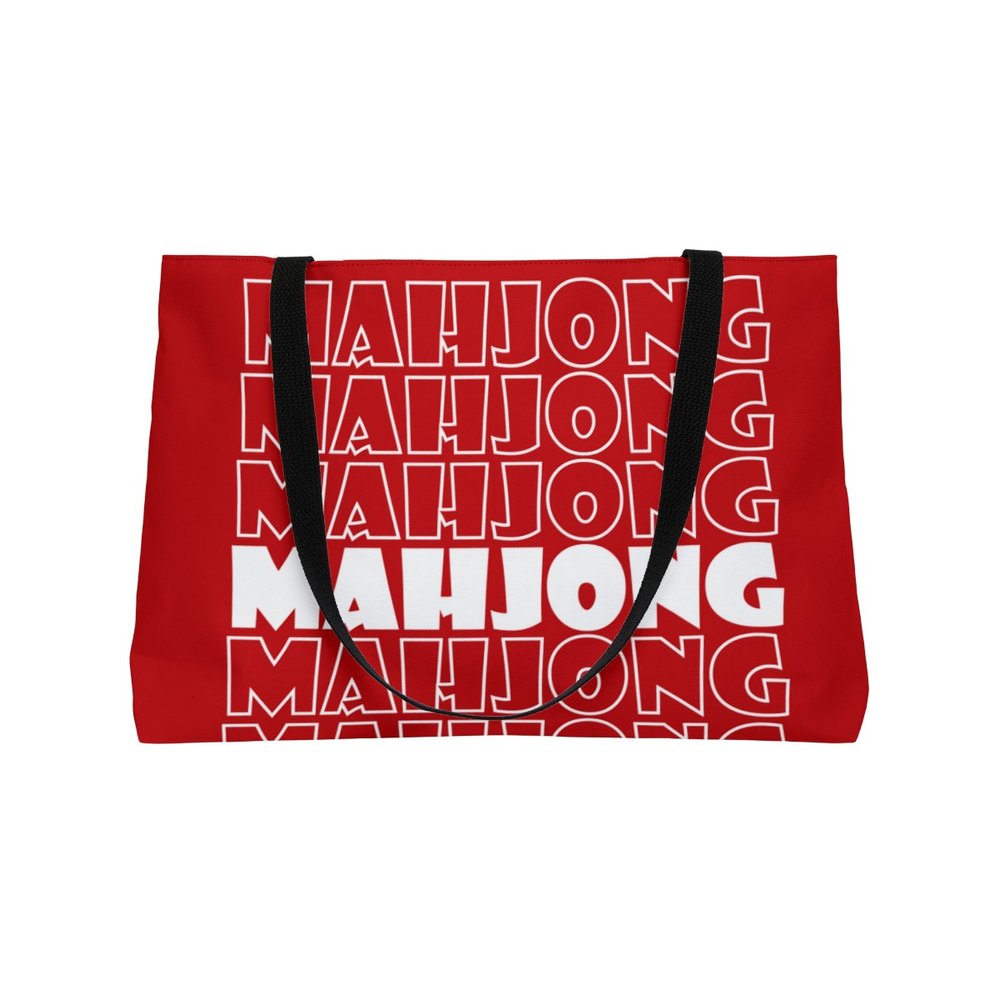 Red Mahjong Tote Bag
