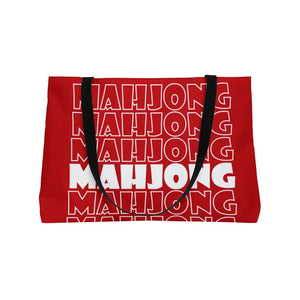 Red Mahjong Tote Bag