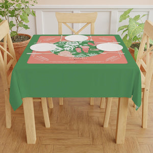 Watermelon Floral Mahjong Tablecloth - Perfect for Mahjong Players, Teams, and Enthusiasts