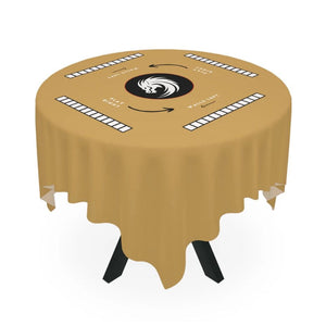 Elegant Gold Mahjong Tablecloth - Perfect for Game Nights