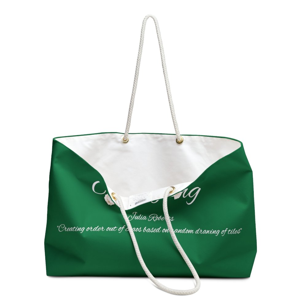Green Mahjong Tote Bag