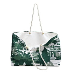 Green White Tote Bag