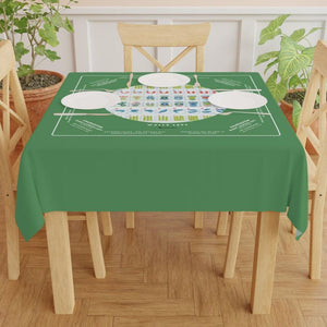Unique Green Mahjong Tablecloth - Perfect for Mahjong Enthusiasts, Teams, and Lovers - High-Quality Fabric