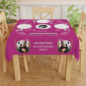 Customizable Panda Mahjong Tablecloth Easy-to-Read Instructions