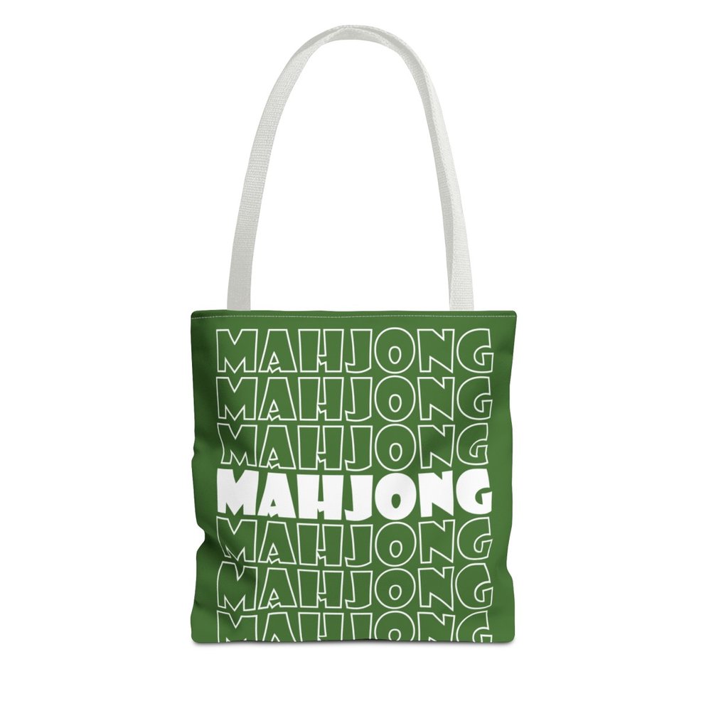 Green Mahjong Tote Bag