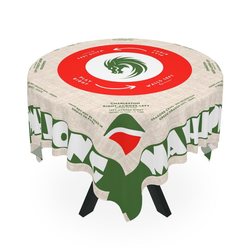 Elegant Mahjong Tablecloth - Perfect for Chinese and American Mahjong Players