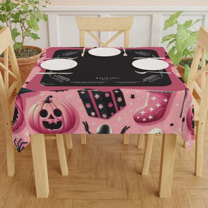 Halloween Mahjong Instructional Tablecloth - Perfect for Events, Mahjong Games, and Halloween Parties
