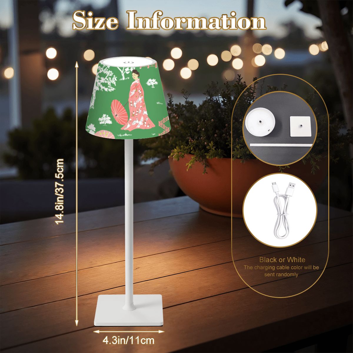 LED Cordless Table Lamp 9 Chinoiserie Red White (4)