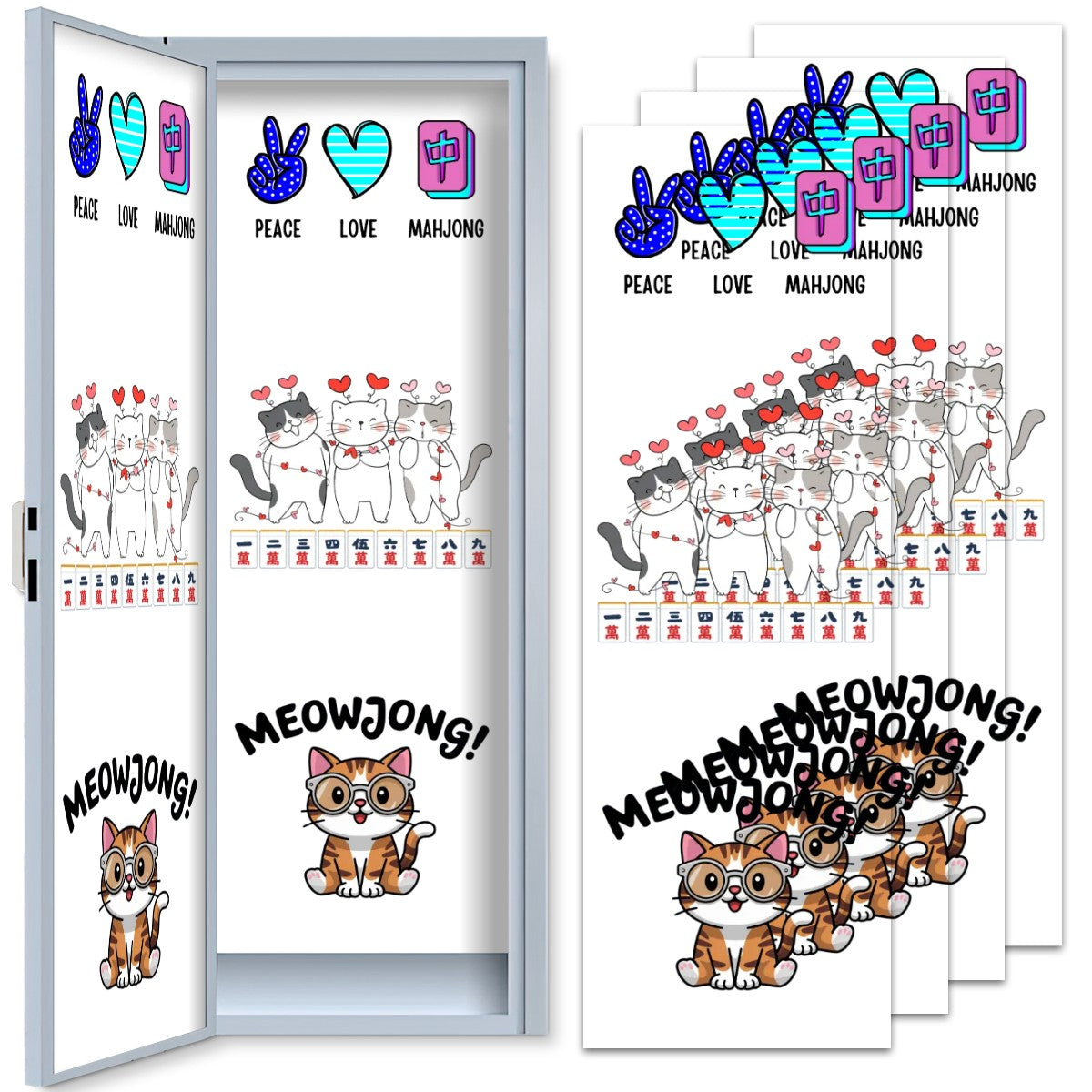 School Locker Magnetic Wallpaper 2 pcs