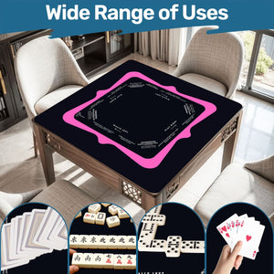 Mahjong mat pink and black color  31.5
