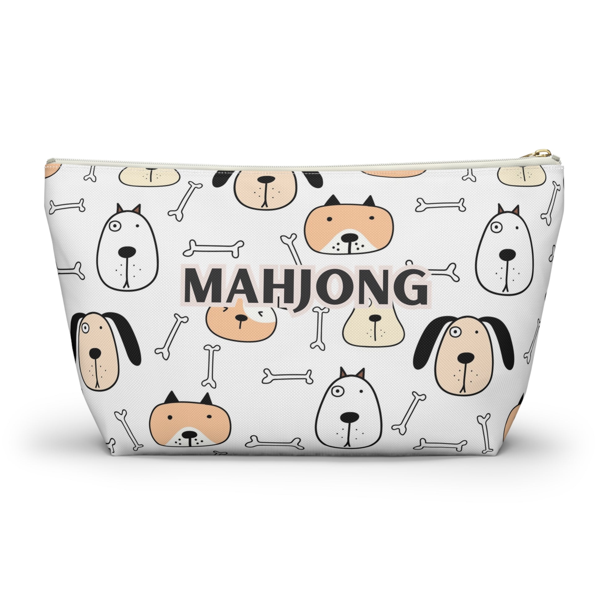 Cute and Fun Puppy Dog Mahjong Pouch for Easy Storage