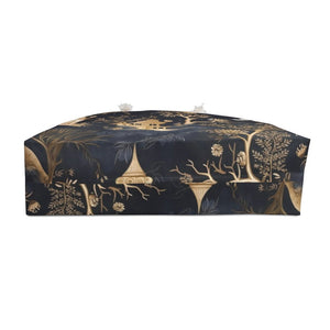 Stylish Blue and Gold Tote Bag