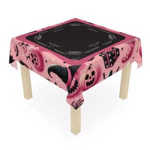 Halloween Mahjong Instructional Tablecloth - Perfect for Events, Mahjong Games, and Halloween Parties