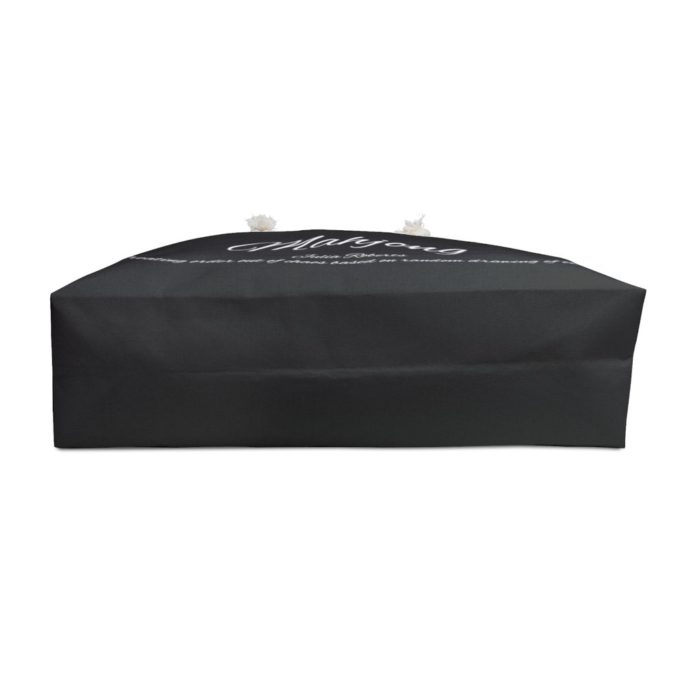 Black Mahjong Tote Bag