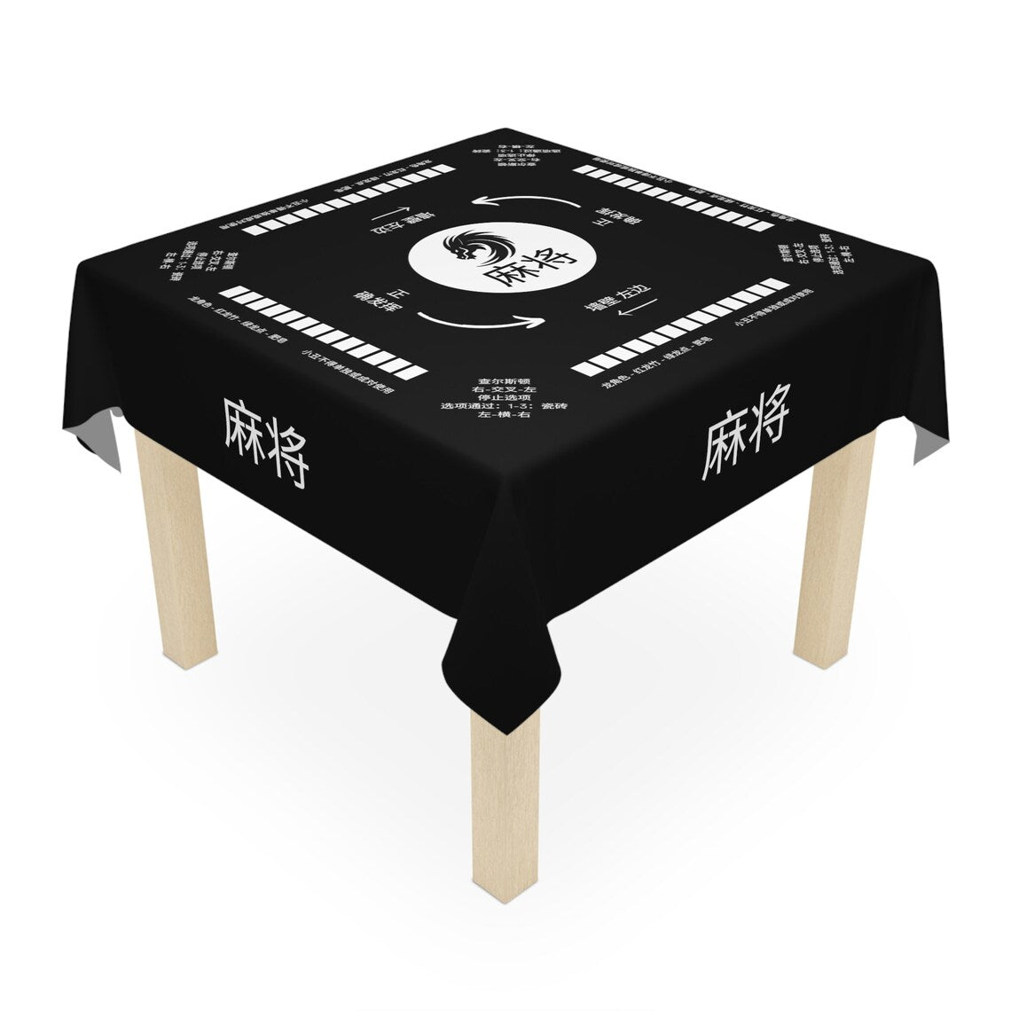 Chinesse Mahjong game, Chinesse instructions, Mahjong Tablecloth with Dragon icon, New 2024 Design, mahjong set, Mahjong gift