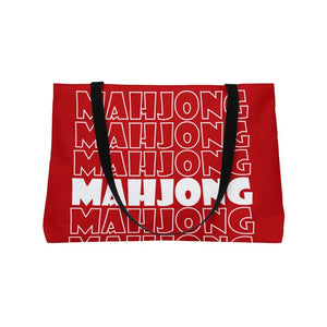Red Mahjong Tote Bag