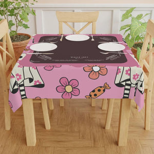 Mahjong Tablecloth with Rules, Halloween Mahjong Instructional Tablecloth - Halloween Parties