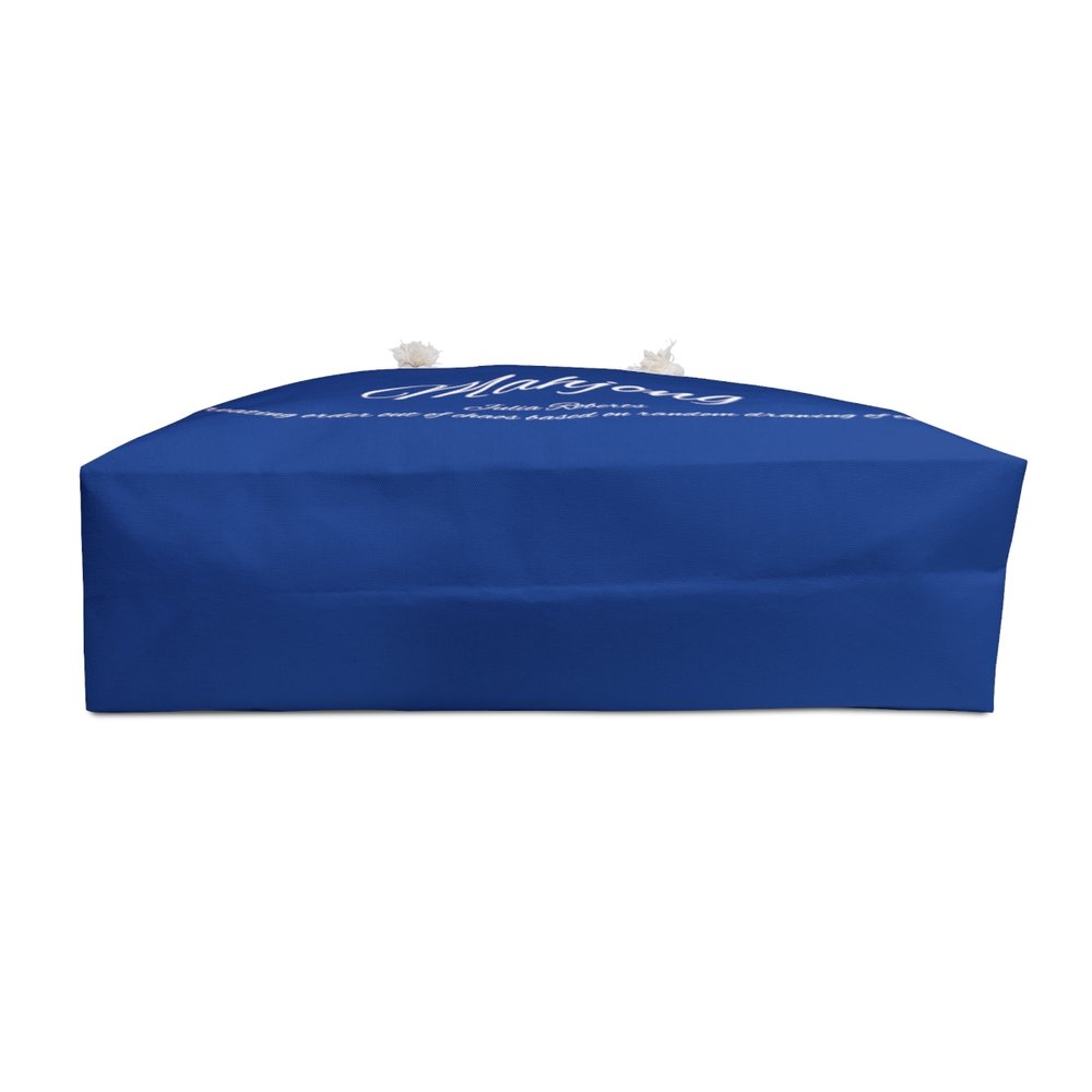 Blue Mahjong Tote Bag