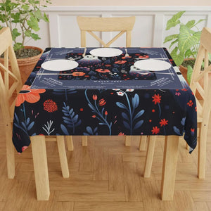 Halloween Mahjong Instructional Tablecloth - Perfect for Events, Mahjong Games, and Halloween Parties, 3
