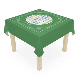 Unique Green Mahjong Tablecloth - Perfect for Mahjong Enthusiasts, Teams, and Lovers - High-Quality Fabric