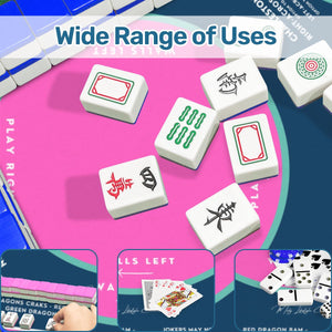 Hot Pink Daisy Mahjong Mat 31.5 x 31.5 - For Enhanced Game Night Experience