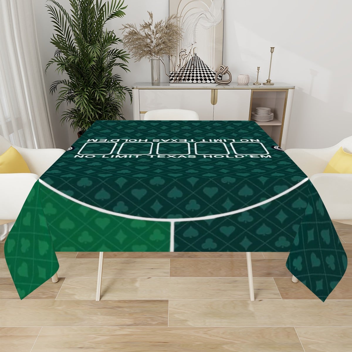 Green Gameplay Tablecloth | Classic Game Table Design