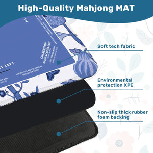 Blue Butterfly Mat 31.5x 31.5 - Smooth Surface for Great Game Night Experiences