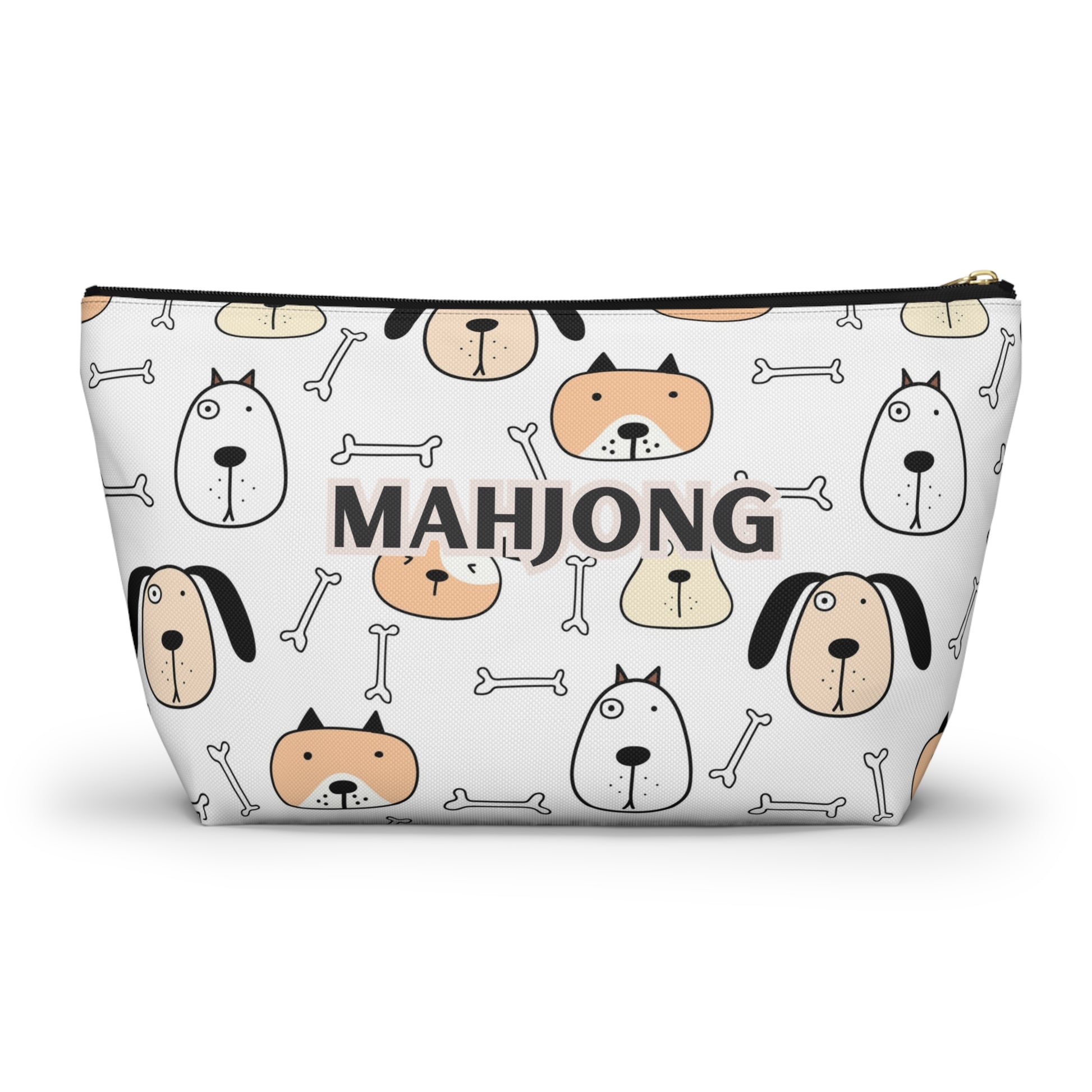 Cute and Fun Puppy Dog Mahjong Pouch for Easy Storage
